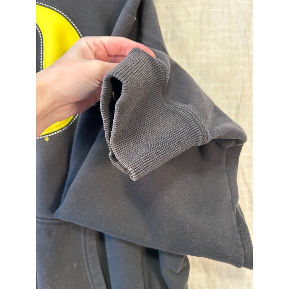 Mens Nike Oregon Ducks Hoodie Mens XXL Black & Yellow Pullover Sweatshirt #2017 - Picture 5 of 16